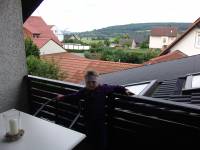 Aussicht in den Itzgrund vom Balkon der Ferienwohnung Nestmann in Rattelsdorf